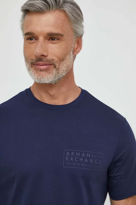 mornarsko plava Pamučna majica Armani Exchange