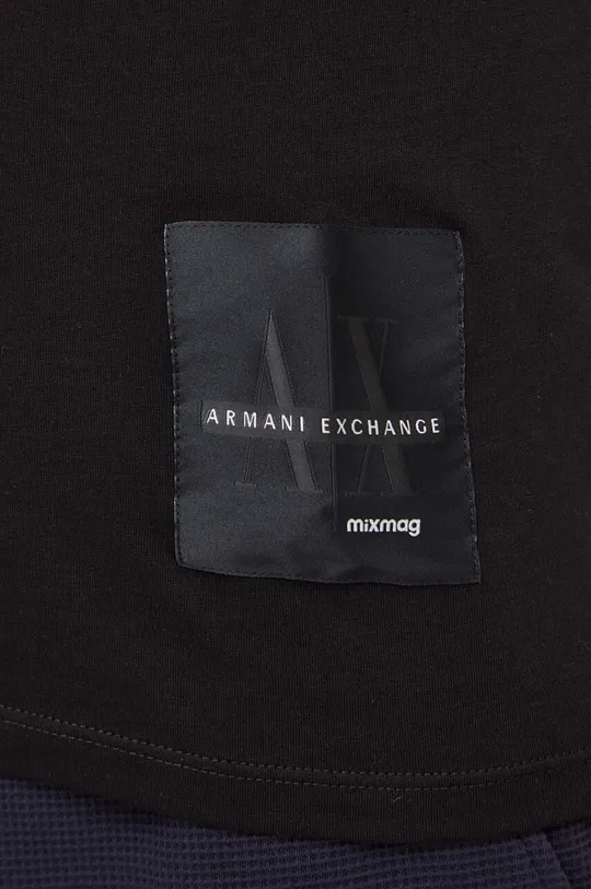 Bombažna kratka majica Armani Exchange x mixmag Moški