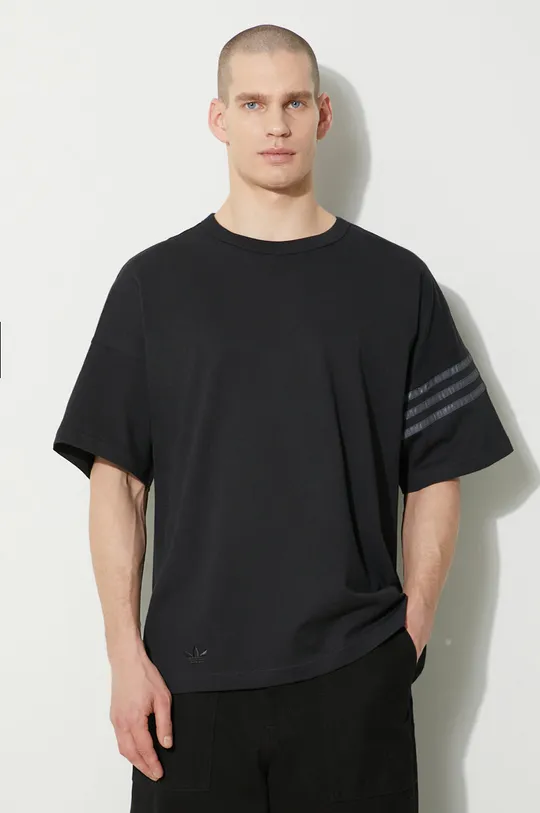 negru adidas Originals tricou din bumbac De bărbați