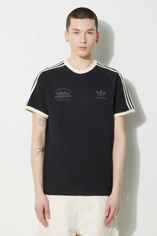čierna Bavlnené tričko adidas Originals Sport Graphic Cali Tee Pánsky
