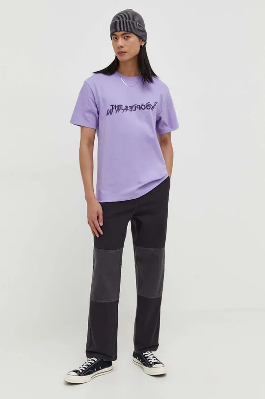 The Kooples t-shirt in cotone violetto
