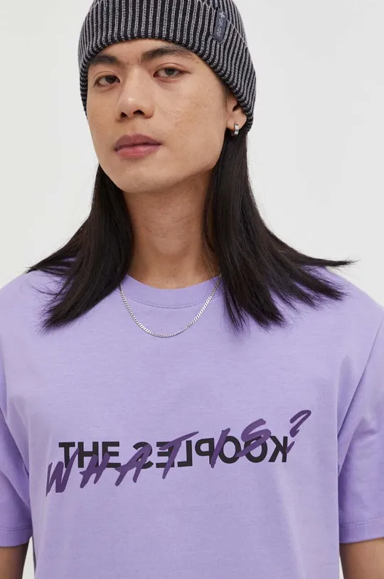 фиолетовой Хлопковая футболка The Kooples