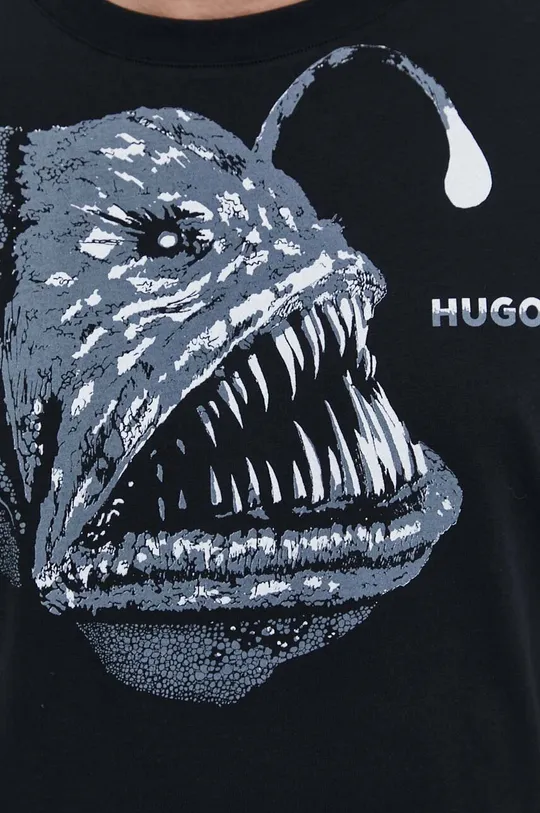 HUGO t-shirt bawełniany Męski