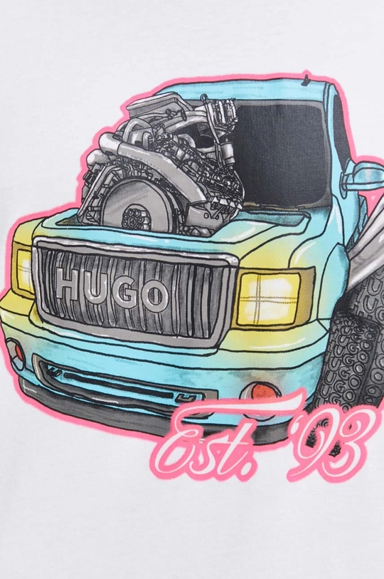 HUGO t-shirt bawełniany Męski