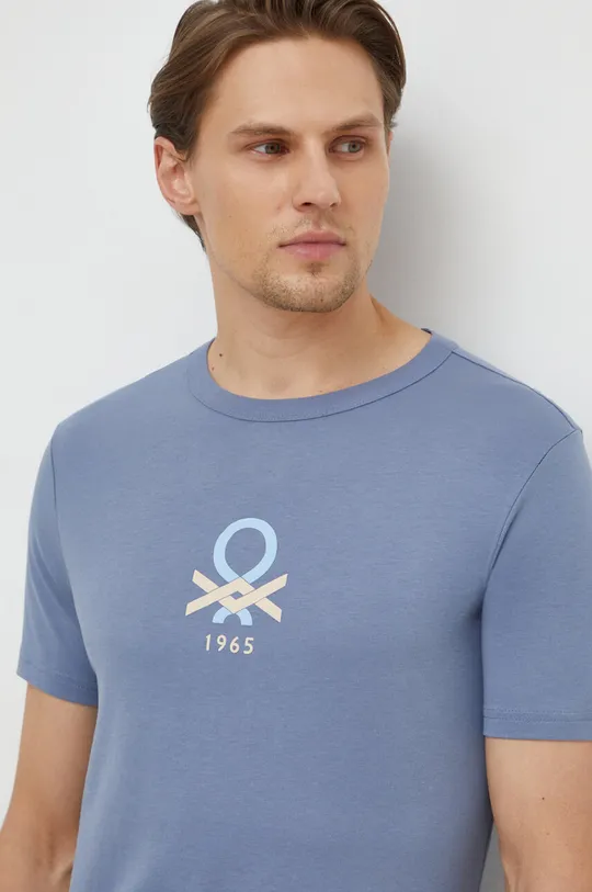 blu United Colors of Benetton t-shirt in cotone Uomo