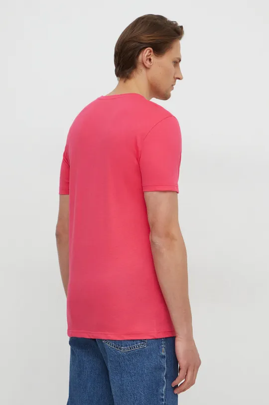 Bombažna kratka majica United Colors of Benetton roza