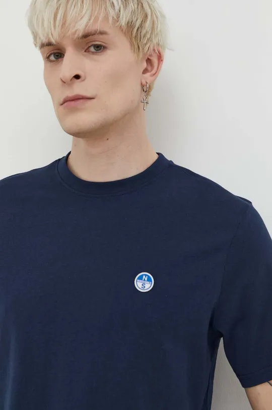 mornarsko modra Bombažna kratka majica North Sails