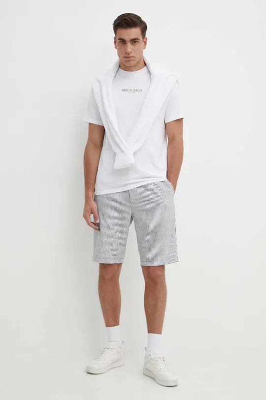 North Sails t-shirt in cotone bianco