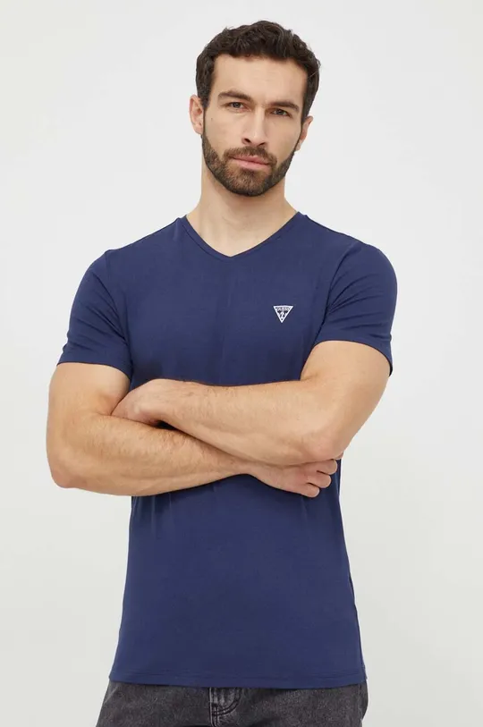 Kratka majica Guess 2-pack mornarsko modra