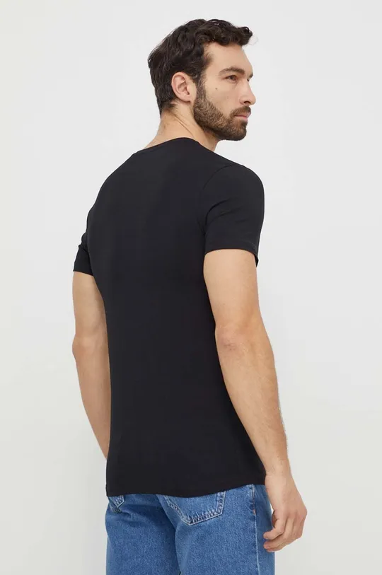Kratka majica Guess 2-pack črna