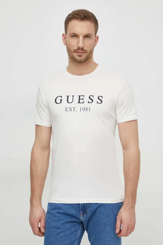 beżowy Guess t-shirt