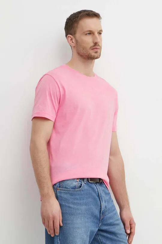 рожевий Бавовняна футболка United Colors of Benetton