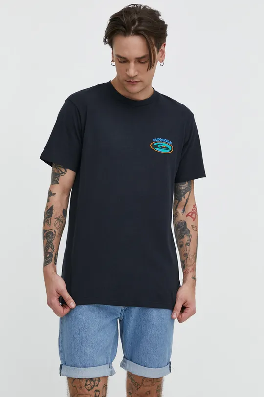 Quiksilver t-shirt bawełniany czarny