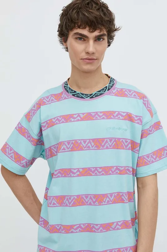 turchese Quiksilver t-shirt in cotone