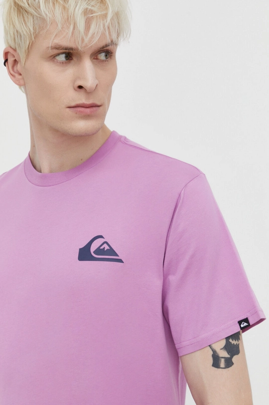 violetto Quiksilver t-shirt in cotone Uomo