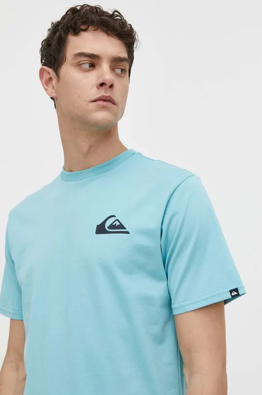 blu Quiksilver t-shirt in cotone Uomo