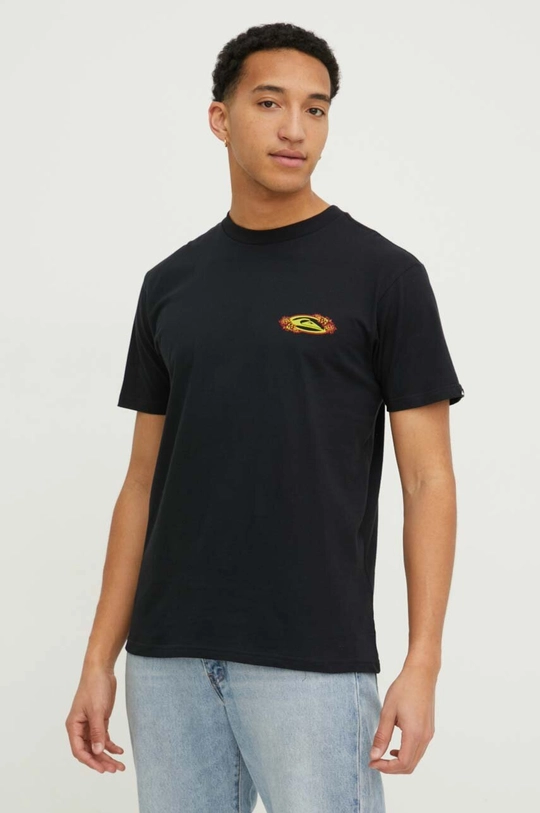 Quiksilver t-shirt bawełniany czarny