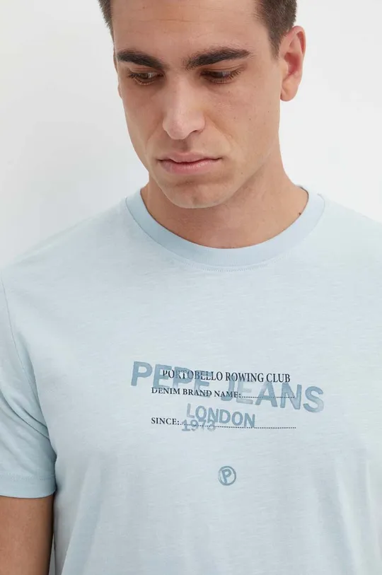 modra Bombažna kratka majica Pepe Jeans CINTHOM