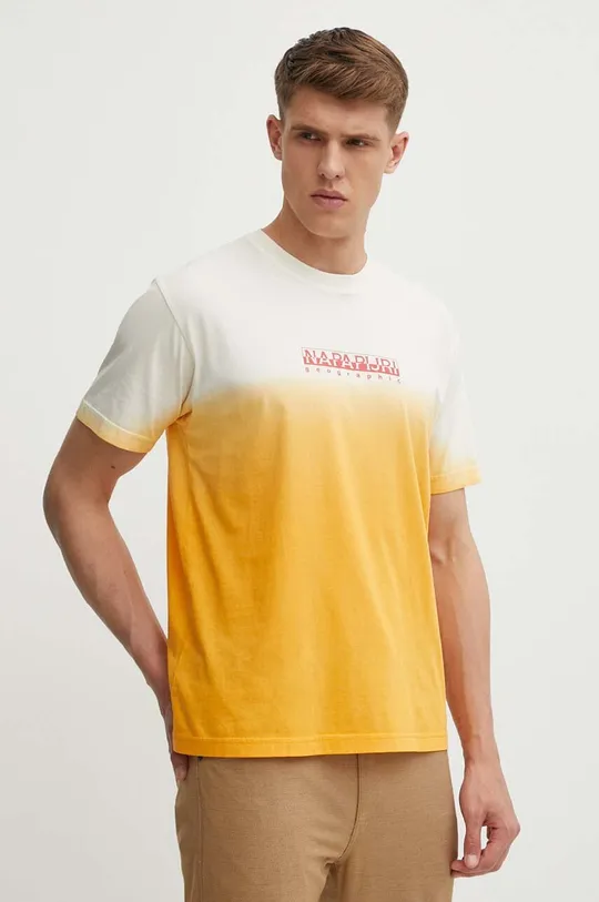 Napapijri t-shirt bawełniany S-Howard 100 % Bawełna