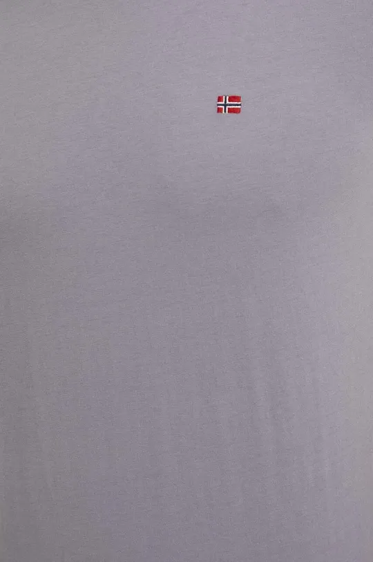 sivá Bavlnené tričko Napapijri Salis