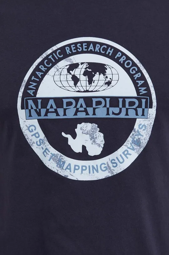 Βαμβακερό μπλουζάκι Napapijri S-Bollo Ανδρικά