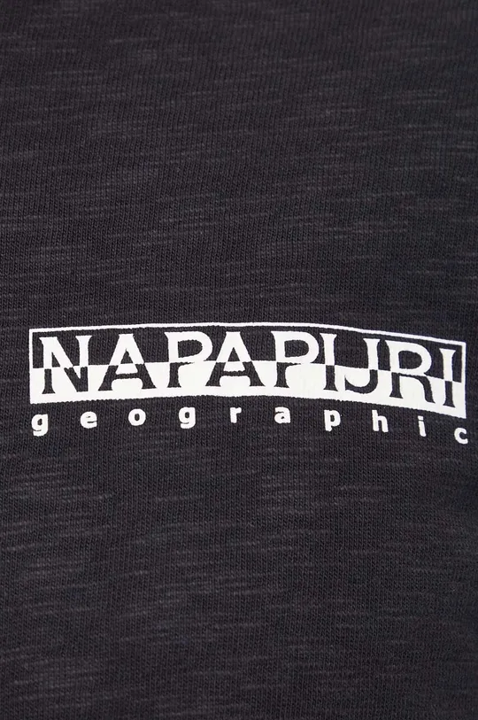 Βαμβακερό μπλουζάκι Napapijri S-Grober Ανδρικά