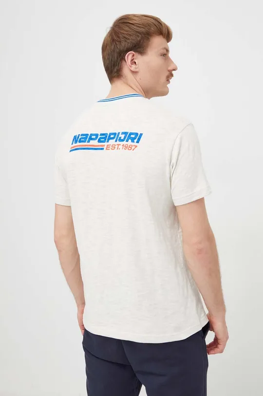 Бавовняна футболка Napapijri Основний матеріал: 100% Бавовна Додатковий матеріал: 97% Бавовна, 3% Еластан