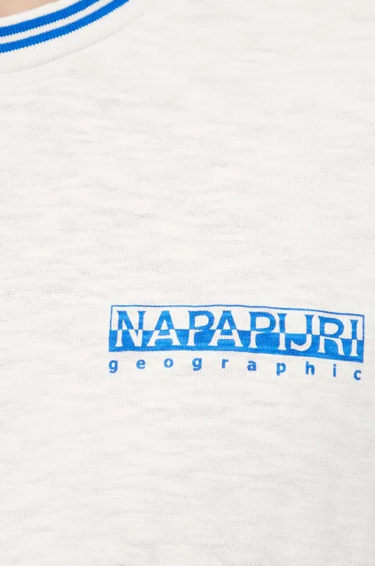 Βαμβακερό μπλουζάκι Napapijri S-Grober Ανδρικά