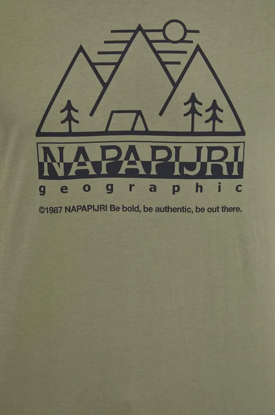 Bombažna kratka majica Napapijri Moški