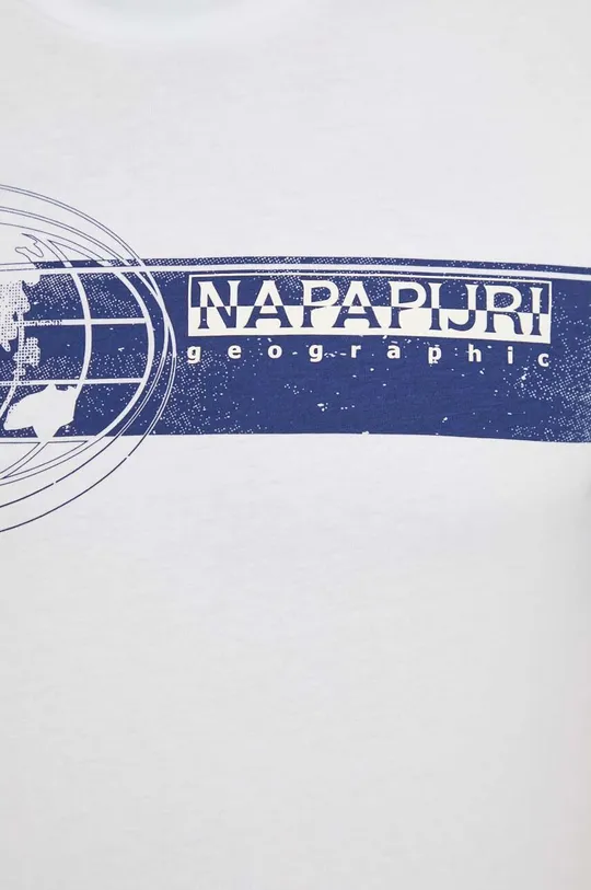 Βαμβακερό μπλουζάκι Napapijri S-Manta Ανδρικά