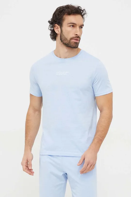 blu United Colors of Benetton t-shirt in cotone
