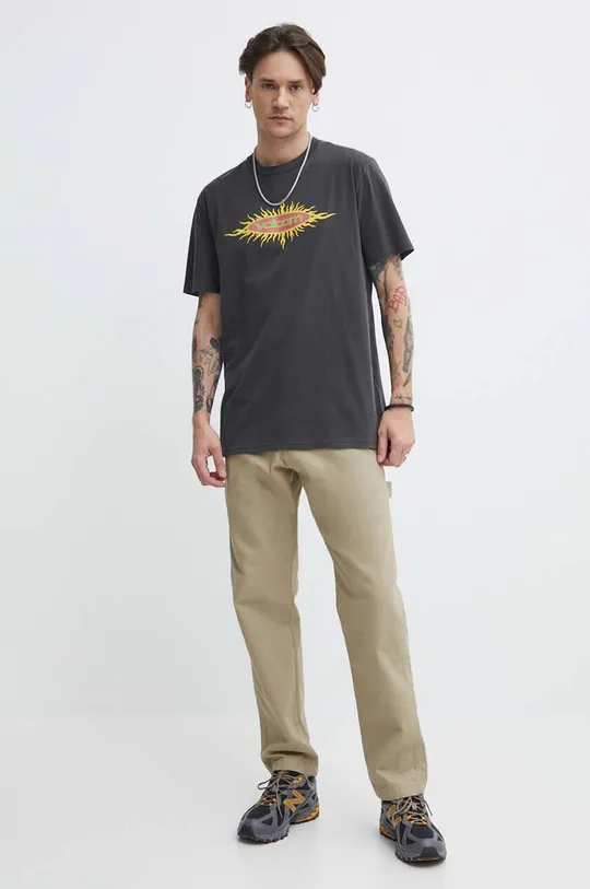 Volcom t-shirt bawełniany szary