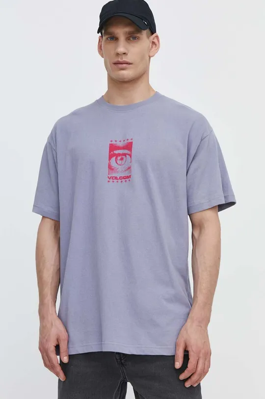 Βαμβακερό μπλουζάκι Volcom 100% Βαμβάκι