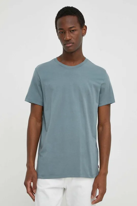 Levi's t-shirt bawełniany 2-pack zielony