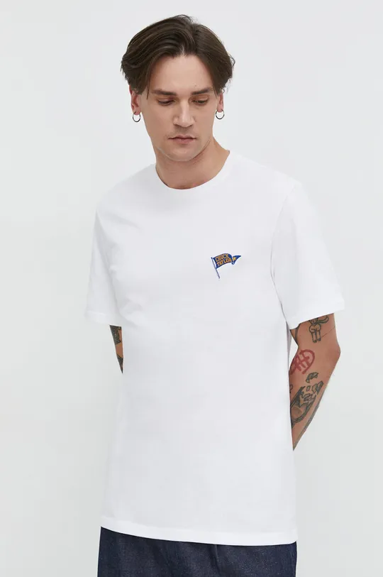 beżowy Converse t-shirt bawełniany