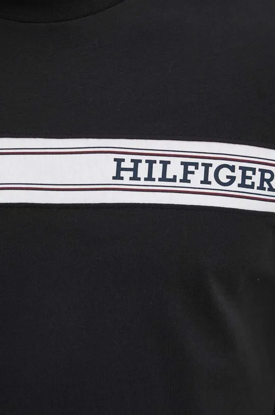 crna Pamučna majica Tommy Hilfiger