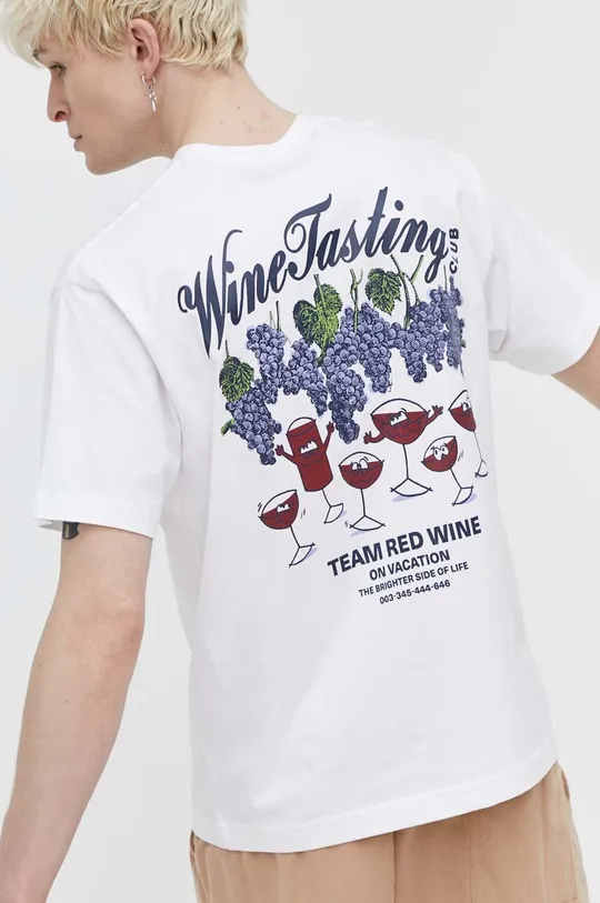 bianco On Vacation t-shirt in cotone Uomo