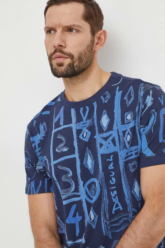 blu navy Desigual t-shirt in cotone