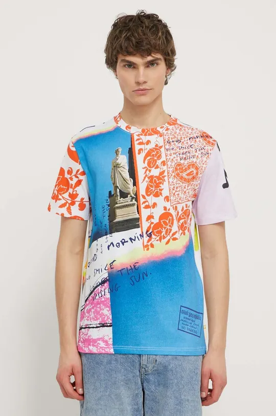 multicolore Desigual t-shirt in cotone Uomo