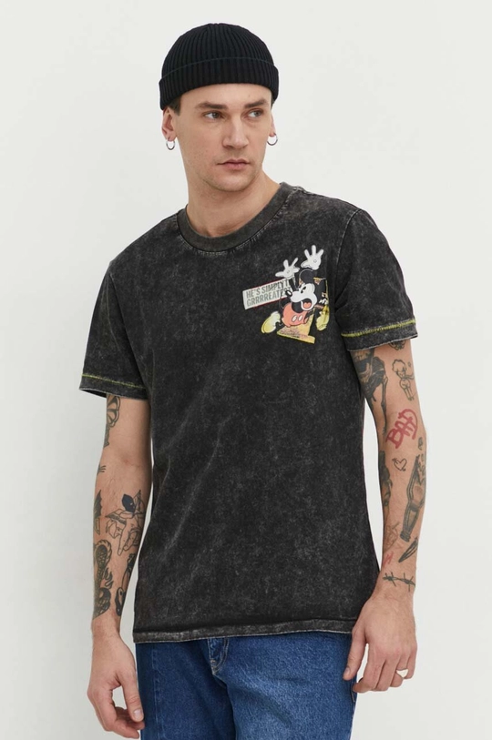 Desigual t-shirt in cotone x Disney nero