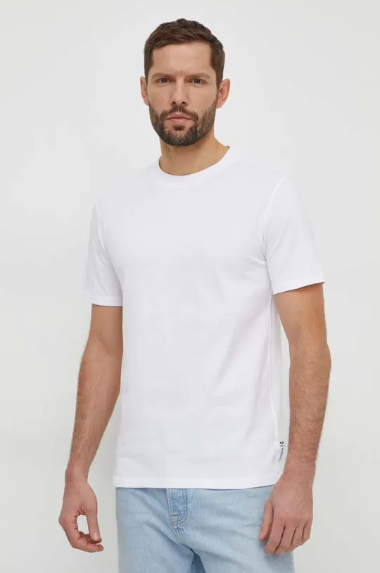 bela Bombažna kratka majica Desigual