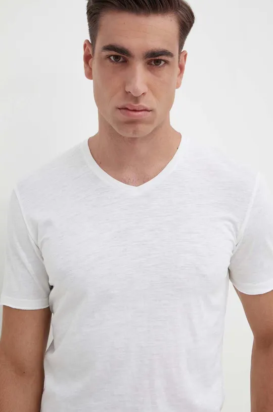 beige Sisley t-shirt in cotone Uomo