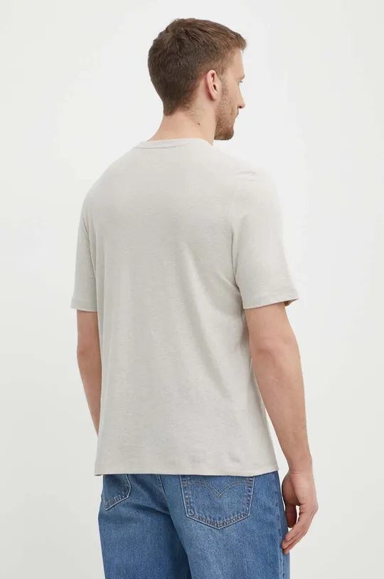 Λευκό μπλουζάκι Sisley 55% Λινάρι, 45% Πολυεστέρας