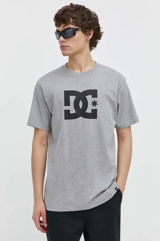 Хлопковая футболка DC Star серый
