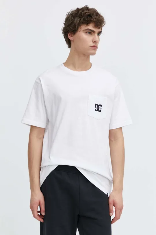 λευκό Βαμβακερό μπλουζάκι DC