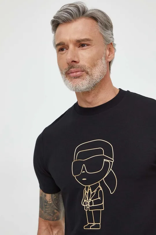 fekete Karl Lagerfeld t-shirt