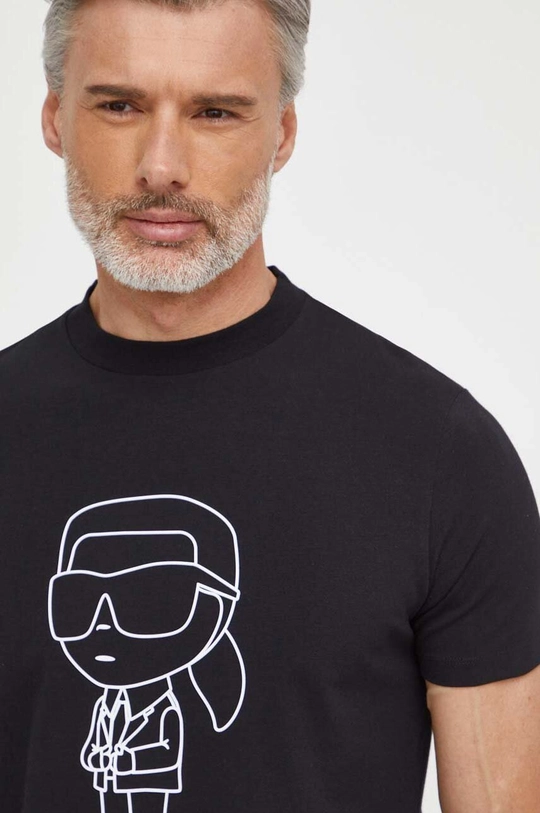 fekete Karl Lagerfeld t-shirt