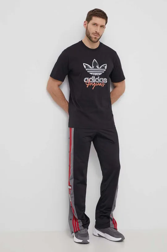 Bavlnené tričko adidas Originals Supply 3-Stripes Short Sleeve Tee čierna
