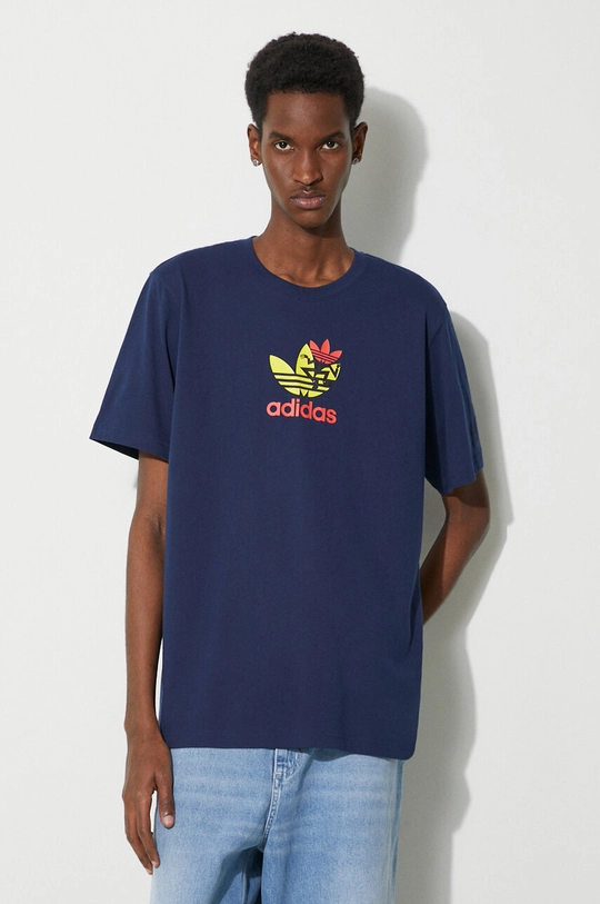 adidas Originals cotton t-shirt regular navy IS0233