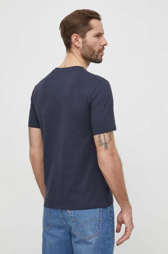 Βαμβακερό μπλουζάκι Marc O'Polo σκούρο μπλε